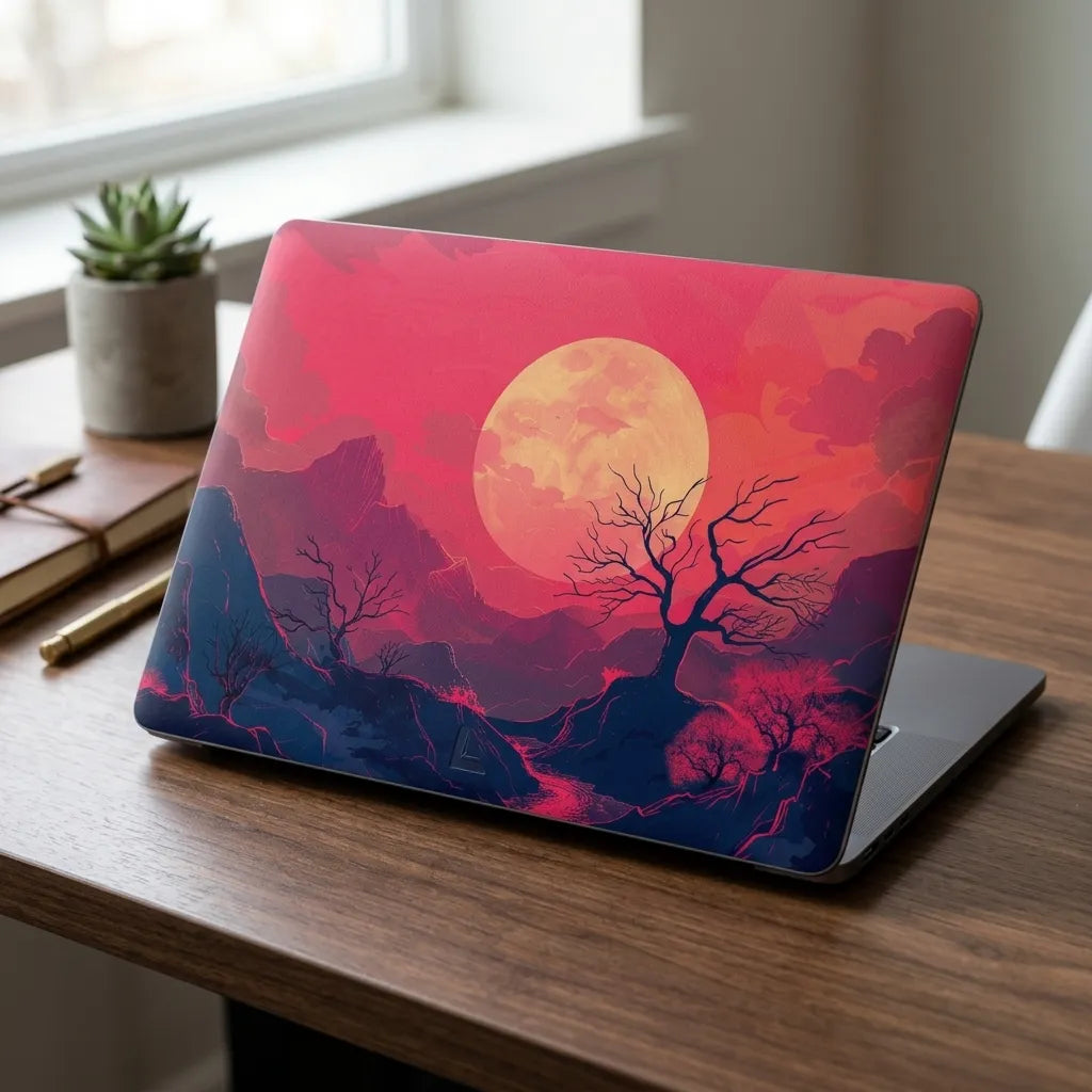 Aesthetic Anime Background Laptop Skin