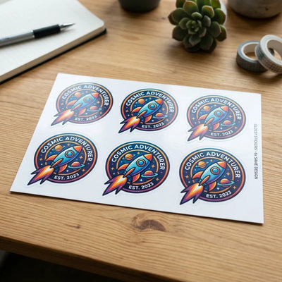 Custom Shape Stickers - Gloss White