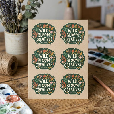Custom Shape Stickers - Matte White