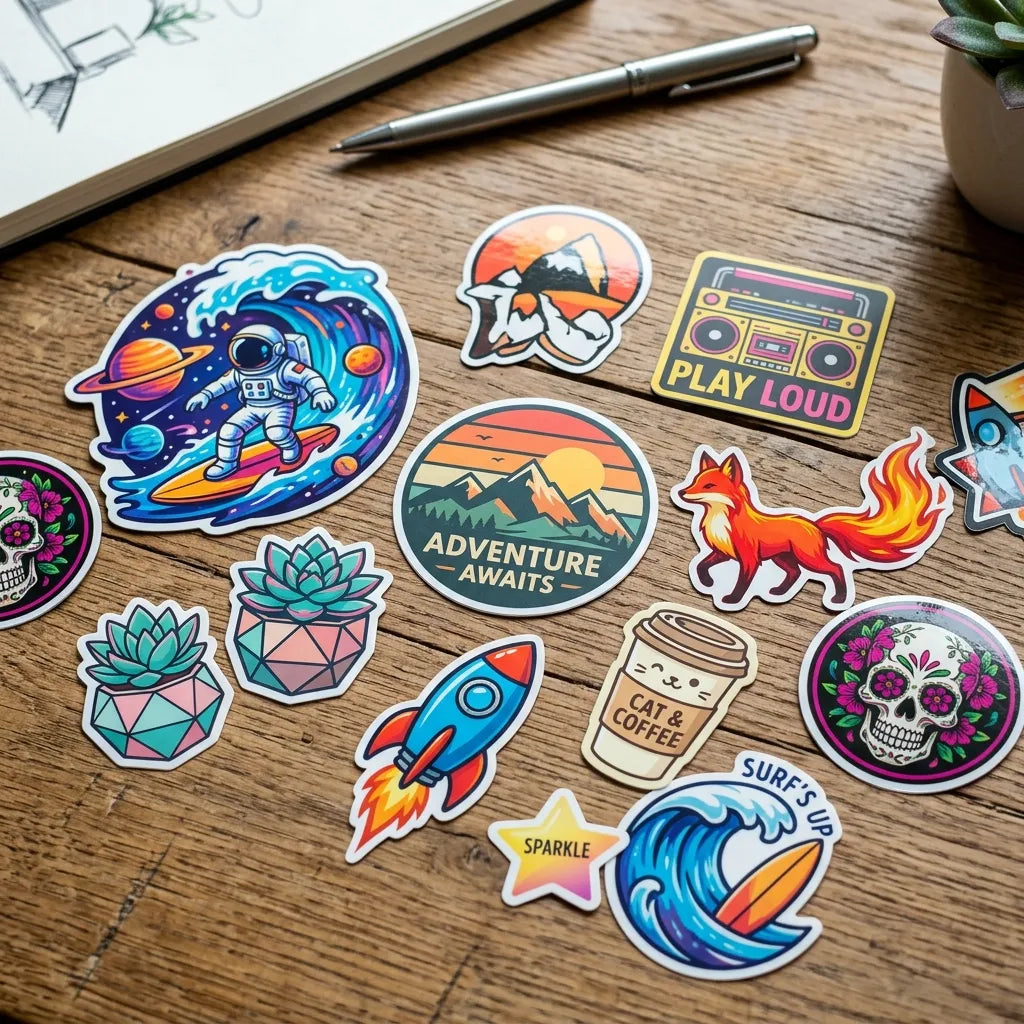 Die Cut Stickers - Gloss White