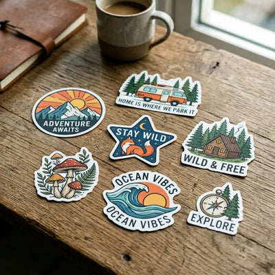 Die Cut Stickers - Matte White
