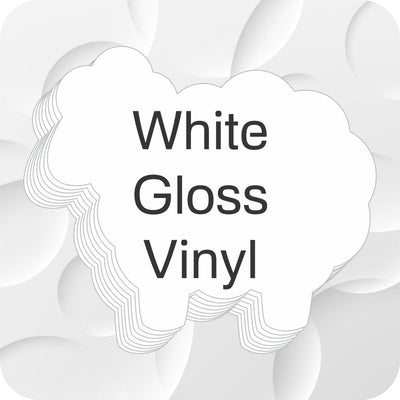 Die Cut Stickers - Gloss White