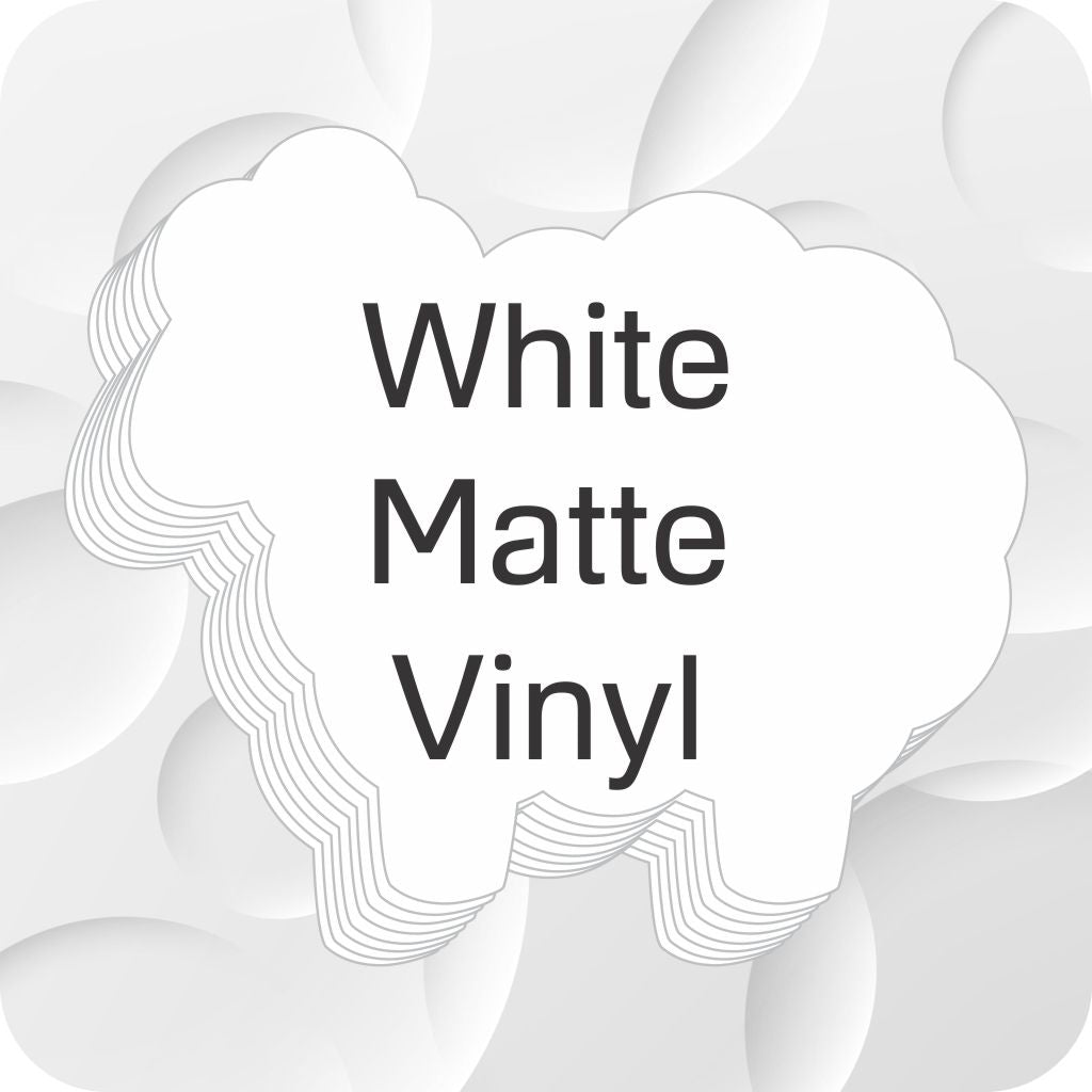 Die Cut Stickers - Matte White