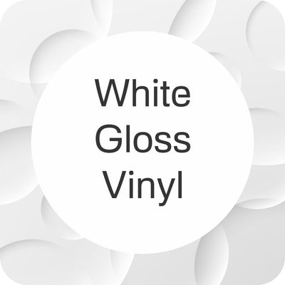 Round Stickers - Gloss White