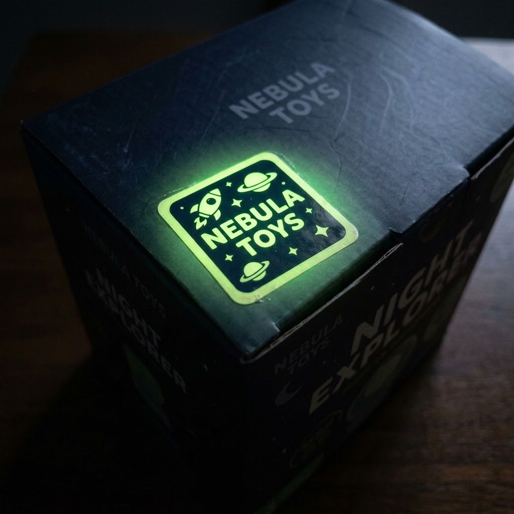 Square Stickers - Glow in the Dark