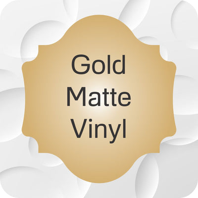 Custom Shape Stickers - Matte gold