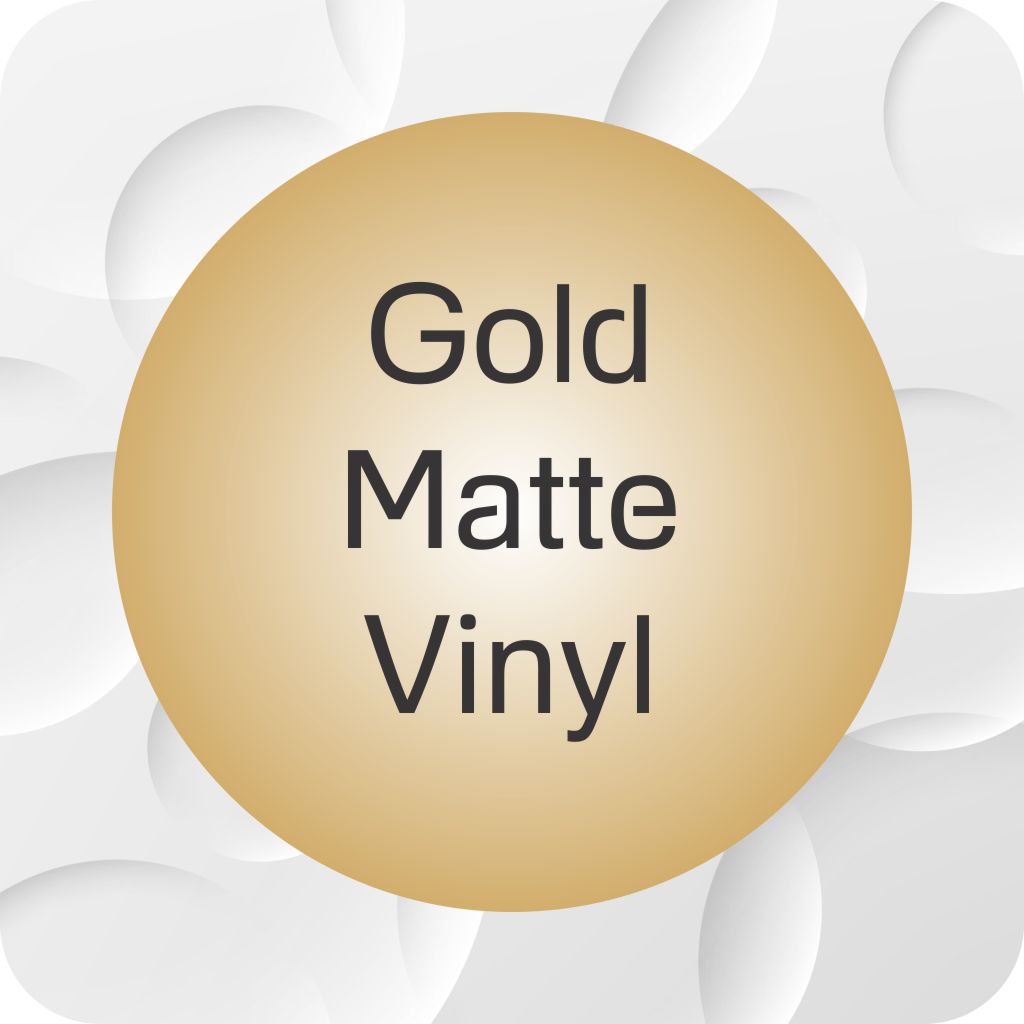Round Stickers - Matte gold