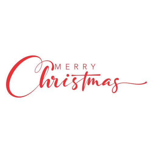 Merry Christmas Simple Sticker