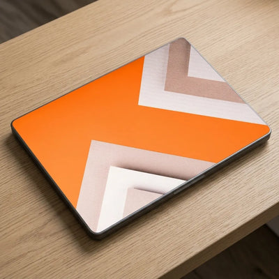 Orange Paper Laptop Skin
