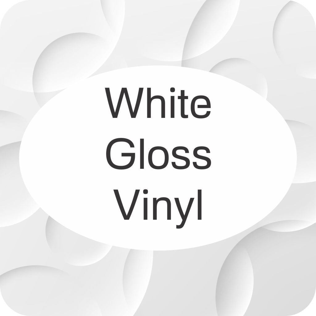 Oval Stickers - Gloss White
