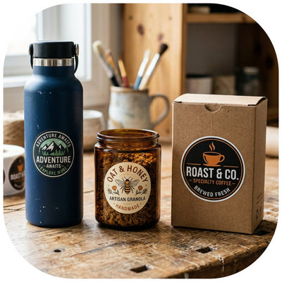 Round Stickers - Matte White