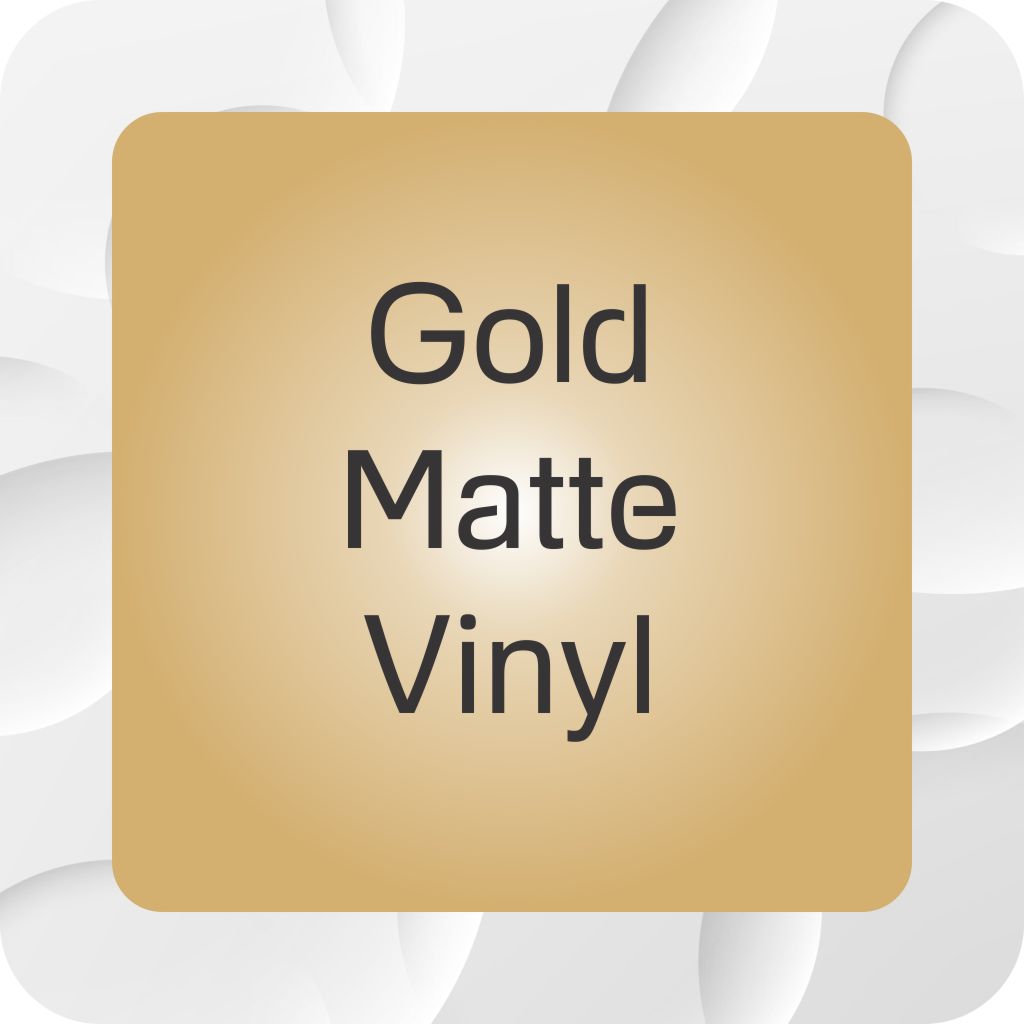 Rounded Corner Stickers - Matte gold