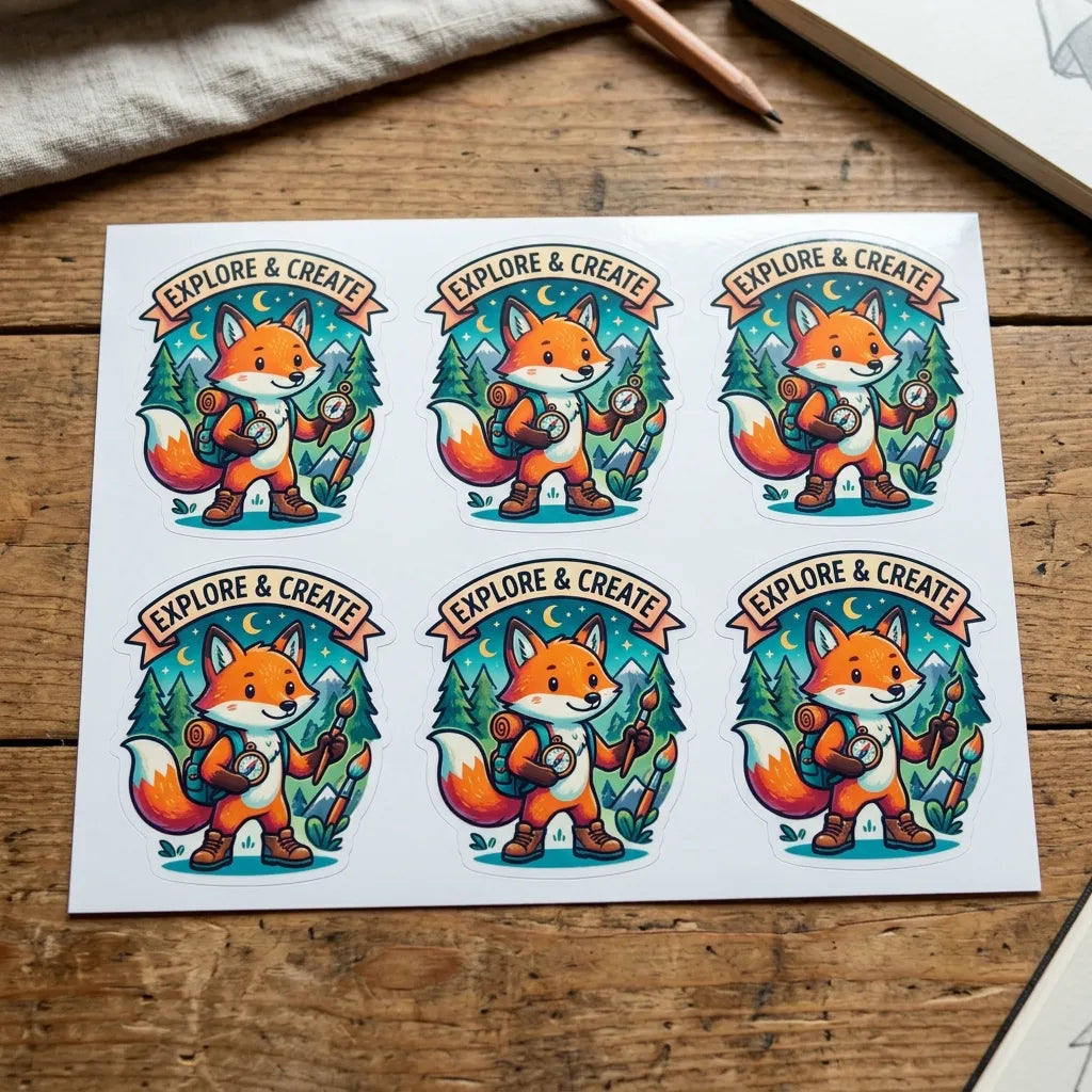 Custom Shape Stickers - Gloss White