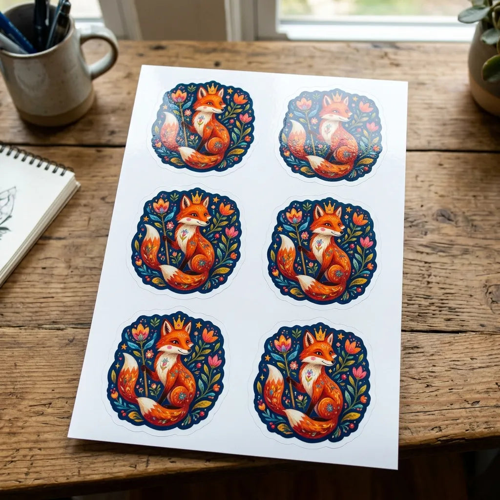 Custom Shape Stickers - Gloss White