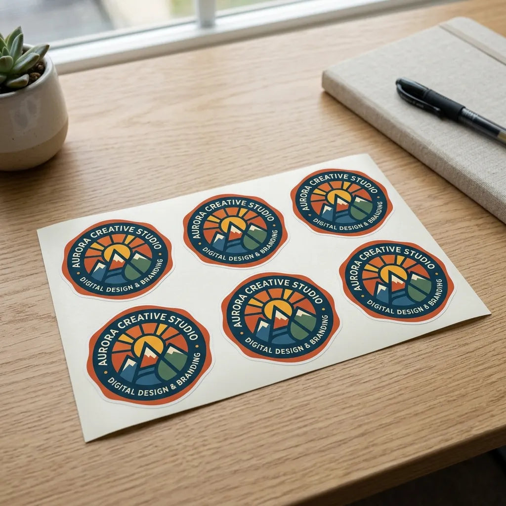 Custom Shape Stickers - Matte White