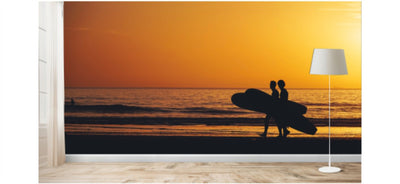 Sunset Surfers Wallpaper