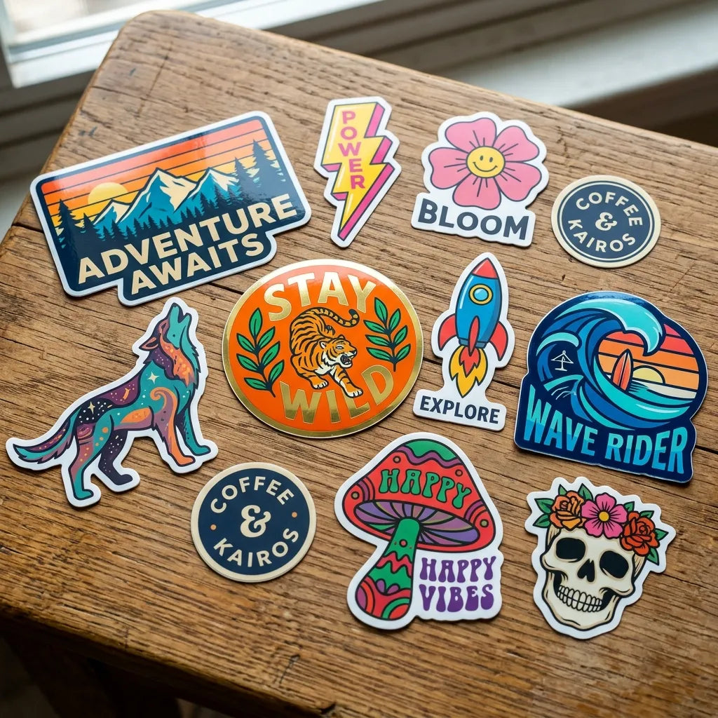 Die Cut Stickers - Gloss White