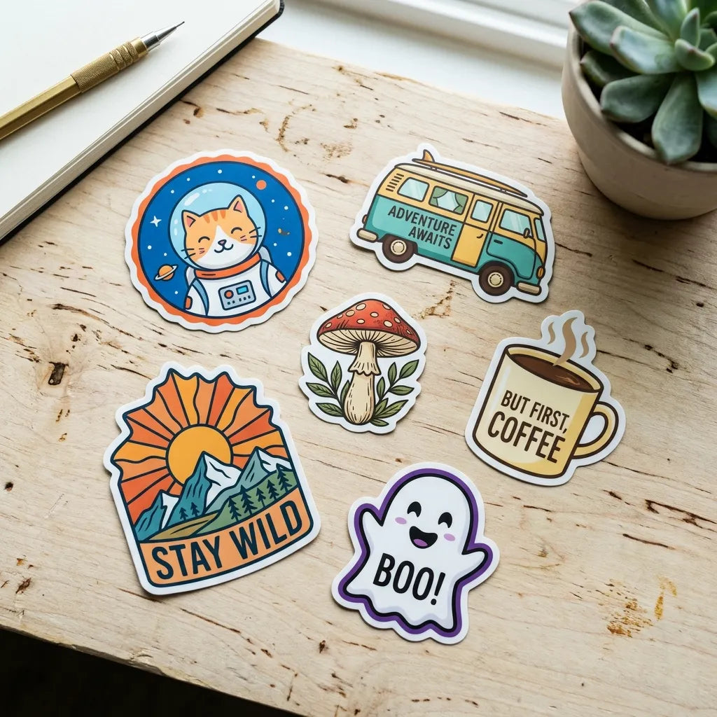 Die Cut Stickers - Matte White