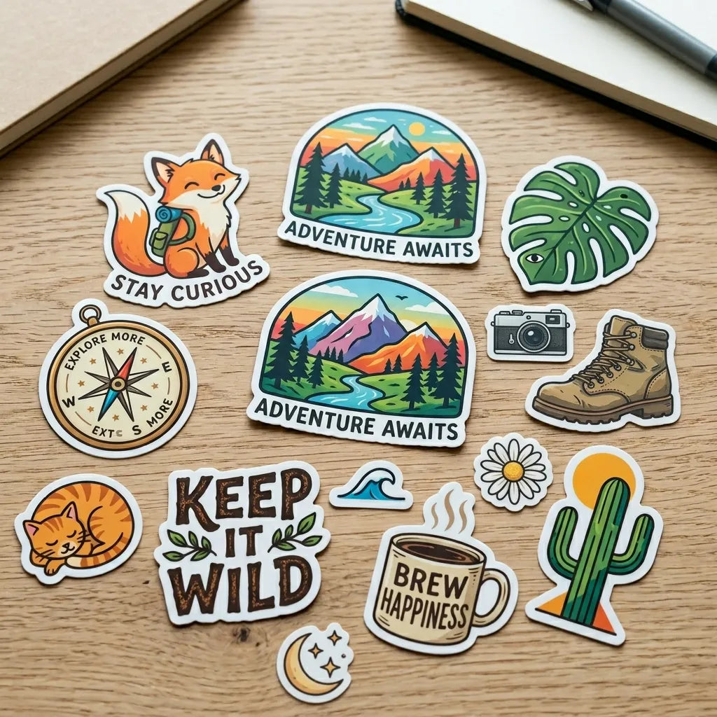 Die Cut Stickers - Matte White