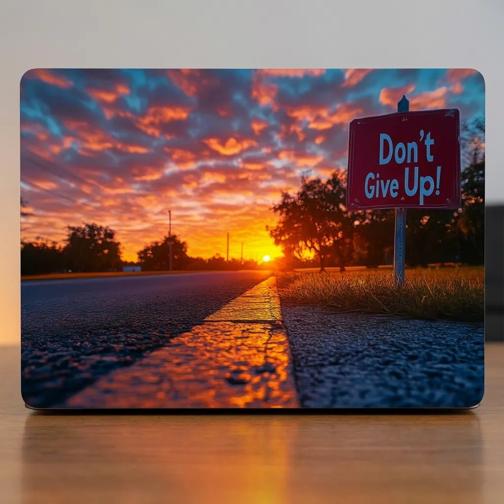 Laptop Skin – Don't Give Up