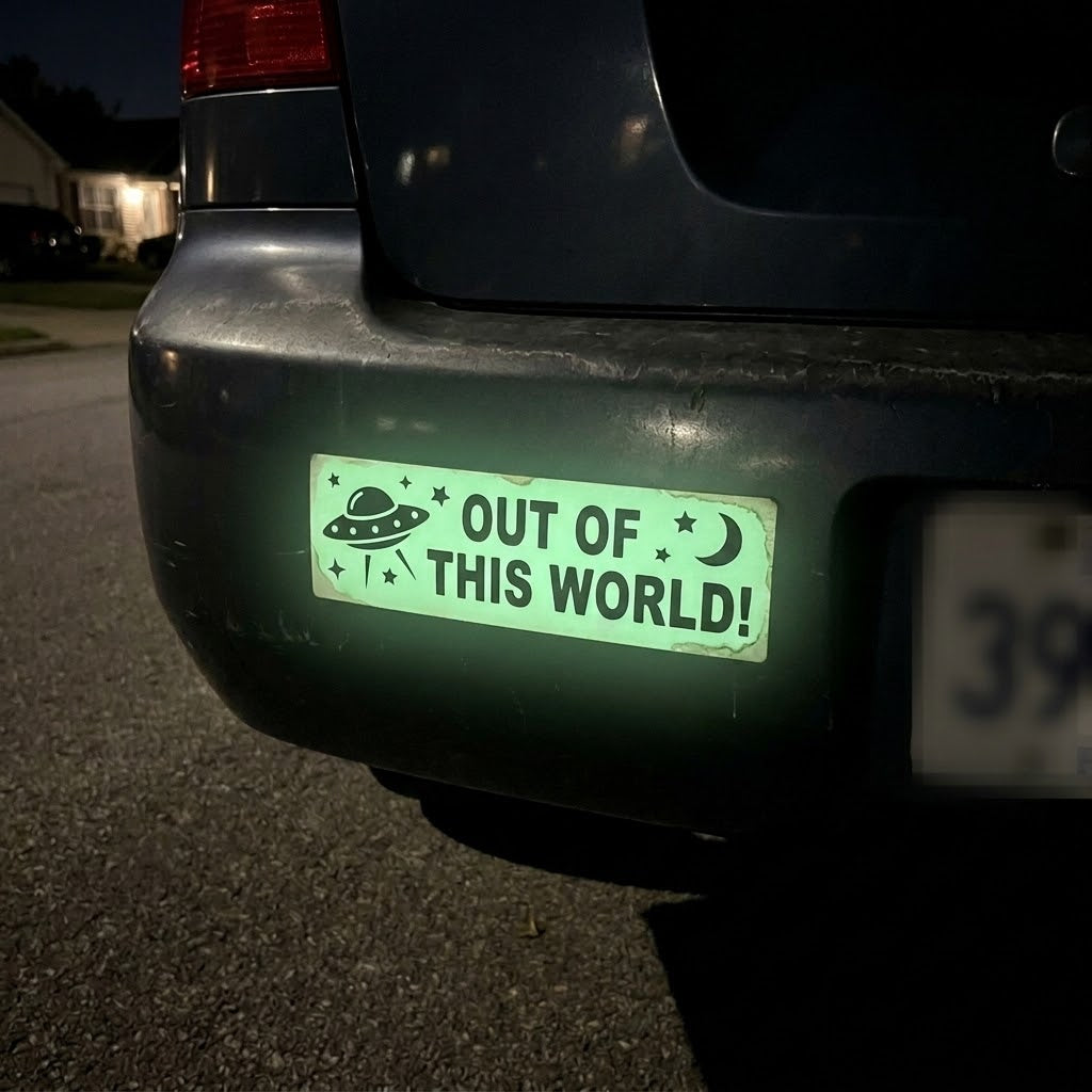 Rectangle Stickers - Glow in the Dark