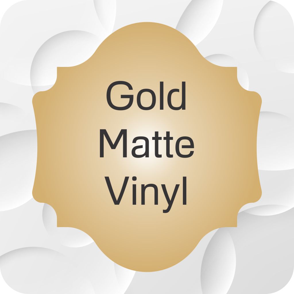 Custom Shape Stickers - Matte gold