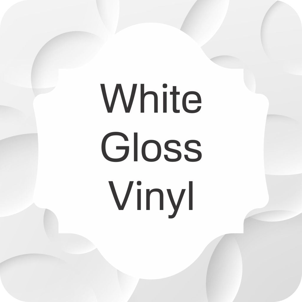 Custom Shape Stickers - Gloss White