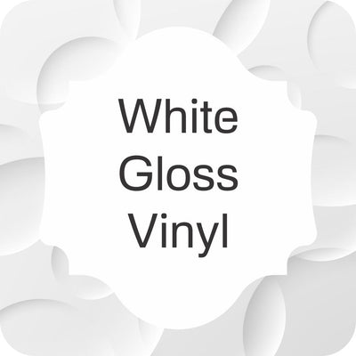 Custom Shape Stickers - Gloss White