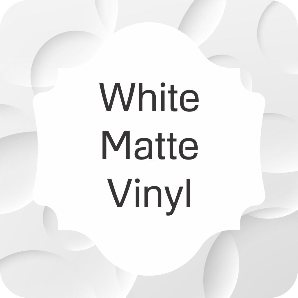 Custom Shape Stickers - Matte White