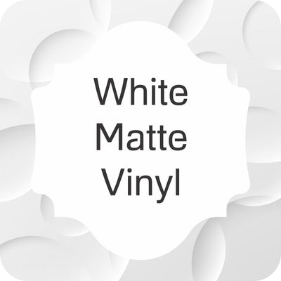 Custom Shape Stickers - Matte White