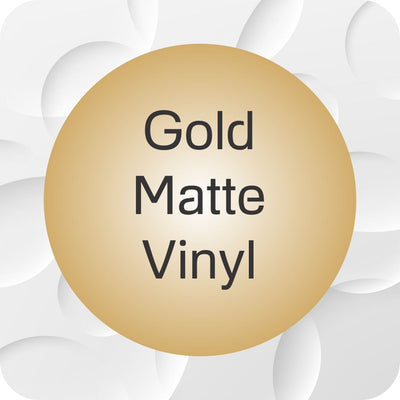 Round Stickers - Matte gold