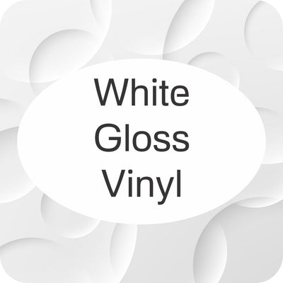 Oval Stickers - Gloss White