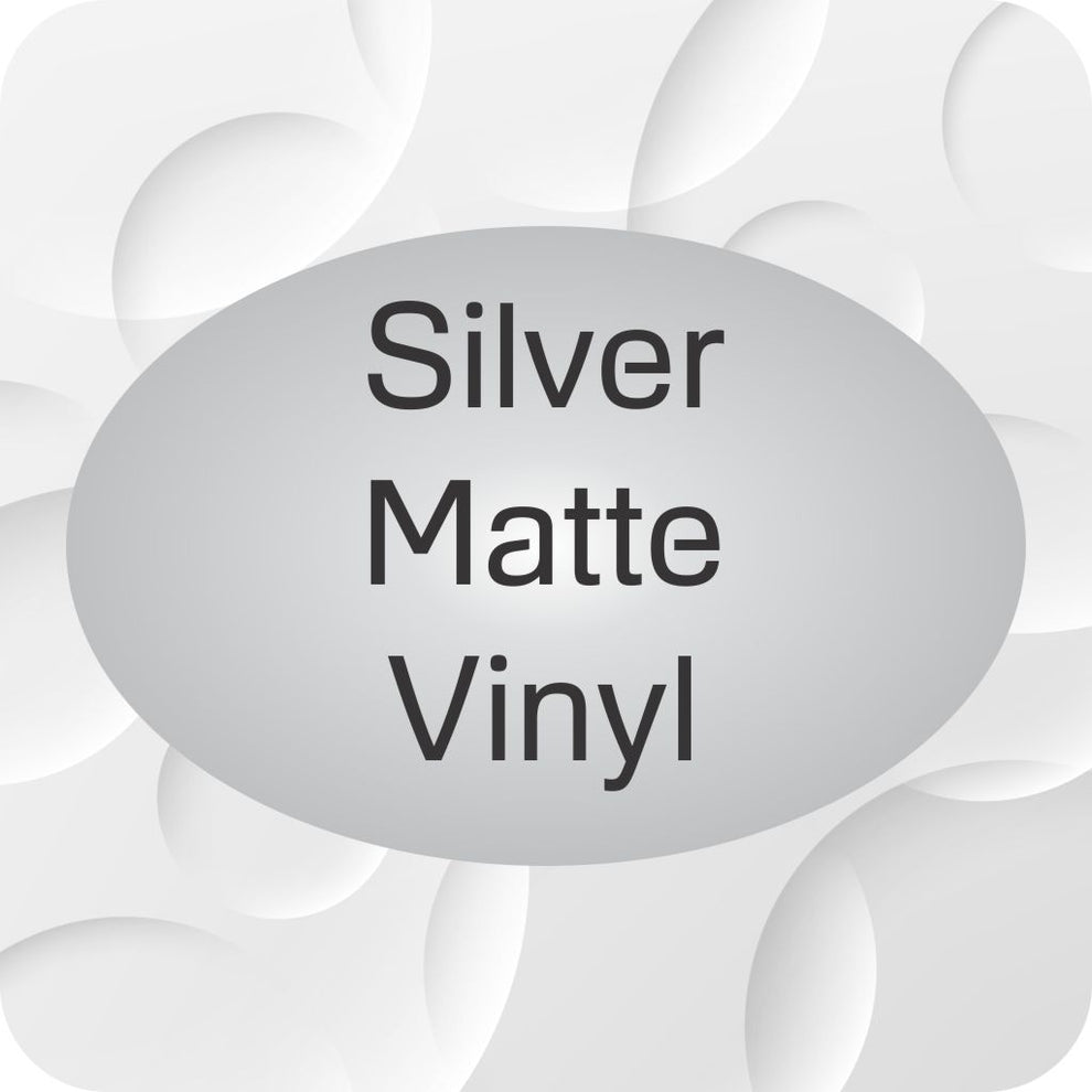 Textboxt Sticker Silver Oval Stickers - Matte silver – Simply Stickers
