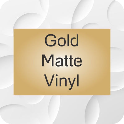 Rectangle Stickers - Matte gold
