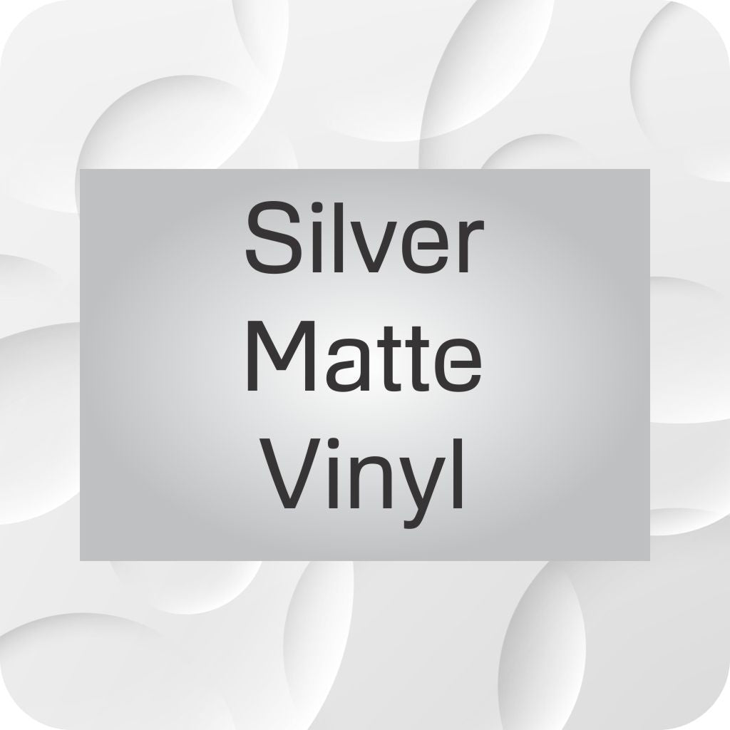Rectangle Stickers - Matte silver