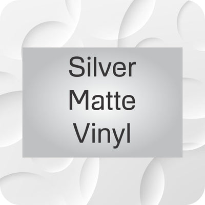 Rectangle Stickers - Matte silver