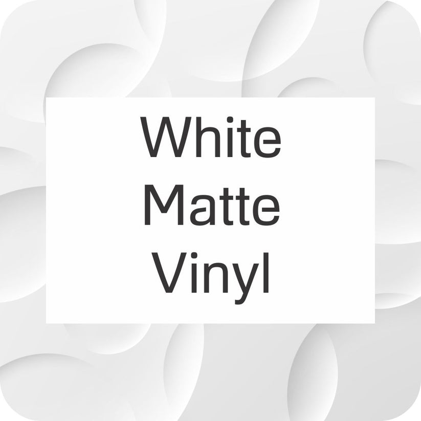 Rectangle Stickers - Matte White – Simply Stickers