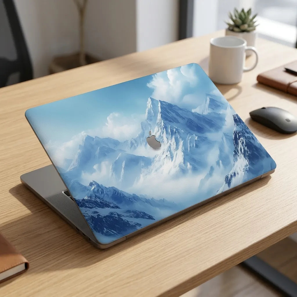 Snow Covered Mountains Laptop Skin