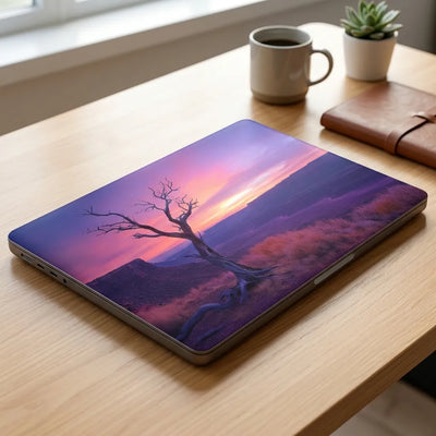 Solitary Tree Sunset Canyon Laptop Skin