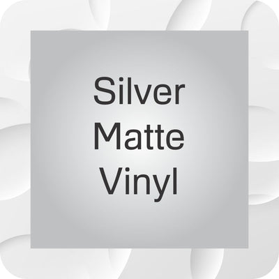 Square Stickers - Matte silver