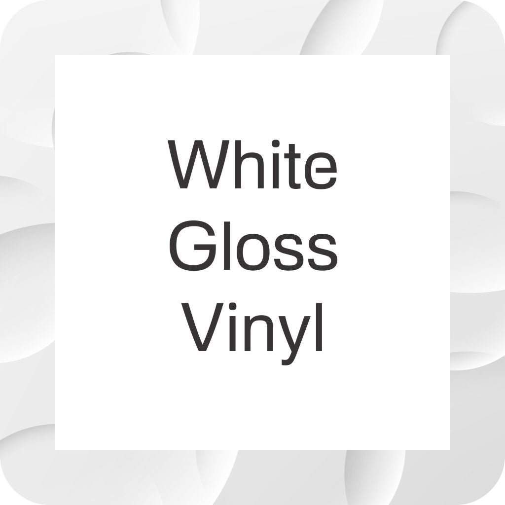 Square Stickers - Gloss White