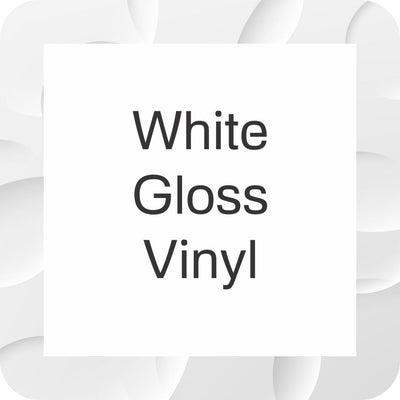 Square Stickers - Gloss White