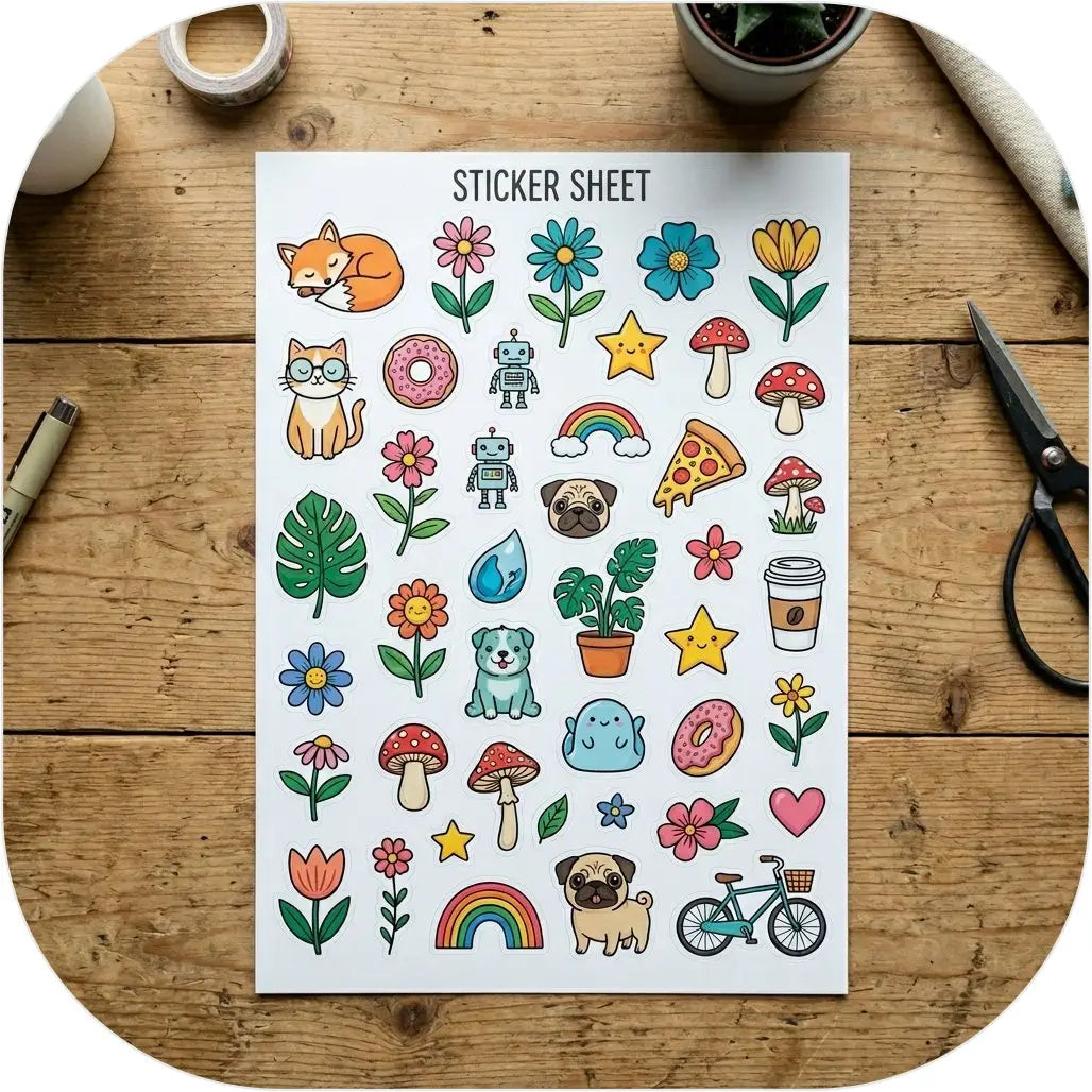 Simle Image Sticker Simply Stickers - South Africa's trusted custom sticker printer.