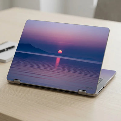 Sunset Over the Water Laptop Skin